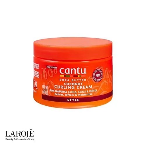 کرم حالت دهنده موی فر کنتو Cantu حاوی شی باتر و نارگیل