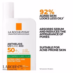 ضد آفتاب بیرنگ فلوئید کنترل کننده چربی لاروش پوزای La Roche Posay - تصویر ۴