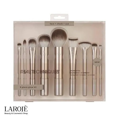 ست براش 9 تایی ریل تکنیک Real Techniques مدل Glow Kit