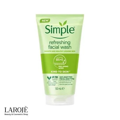 ژل شستشوی صورت سیمپل Simple مدل Refreshing
