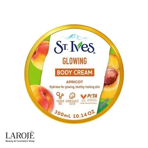 کرم بدن درخشان کننده سنت ایوز St Ives حاوی روغن زردآلو