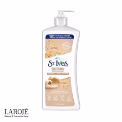 لوسیون بدن تسکین دهنده سنت ایوز St Ives حاوی عصاره جو دوسر و شی باتر - تصویر ۱