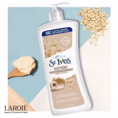 لوسیون بدن تسکین دهنده سنت ایوز St Ives حاوی عصاره جو دوسر و شی باتر - تصویر ۲