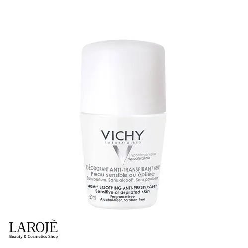 دئودرانت رولی ضد تعریق و تسکین دهنده ویشی Vichy - تصویر ۱ دئودرانت رولی ضد تعریق و تسکین دهنده ویشی Vichy - تصویر ۱