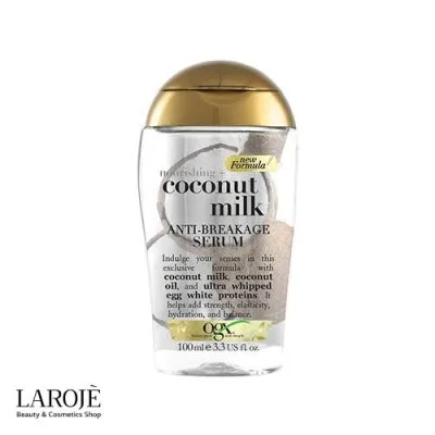 OGX Coconut Milk Serum 1 | سرم مو شیر نارگیل او جی ایکس OGX | فروشگاه اینترنتی لاروژ