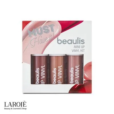 Beaulis Lipstick Set Vinyl 1 1 | ست رژ لب مینی و براق بیولیس Beaulis مدل 262 | فروشگاه اینترنتی لاروژ