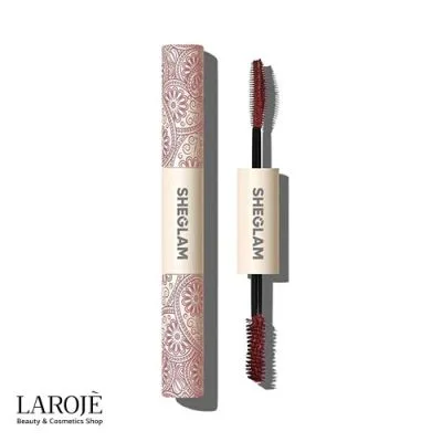 Sheglam Mascara Burgandy 1 | ریمل دو سر بلند کننده و حجم دهنده ضد آب شیگلم Sheglam رنگ بورگاندی | فروشگاه اینترنتی لاروژ