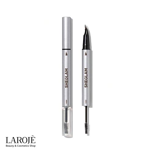 Sheglam Brow Pen 1 | هاشور و لمینت ابرو دو سر شیگلم Sheglam | فروشگاه اینترنتی لاروژ